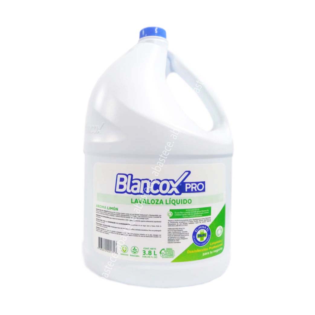 Lavaloza Liquido Blancox Pro Antibacterial Limon 3800 Ml