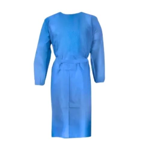 Bata Laboratorio Desechable Azul Paq X 10u