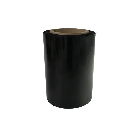 Pelicula Stretch (VINIPEL) Negra Calibre 8 Rollo 25 Cms X 450m