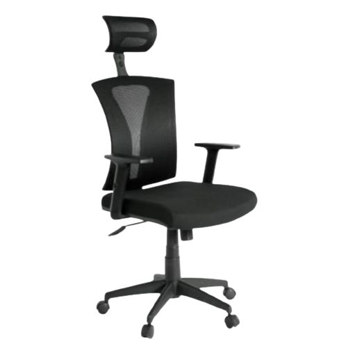 Silla Brazo Grad. Base Negra Cabecero Ref:3-726-820 Praga