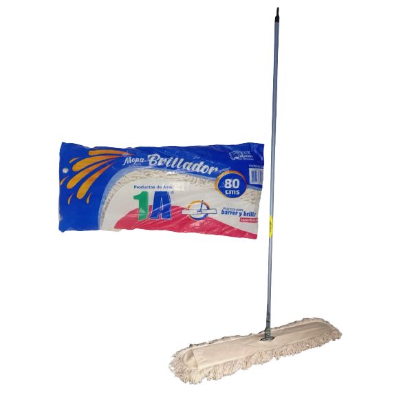 Brillador completo mango mopa y armazon 80 cms. marca:1A