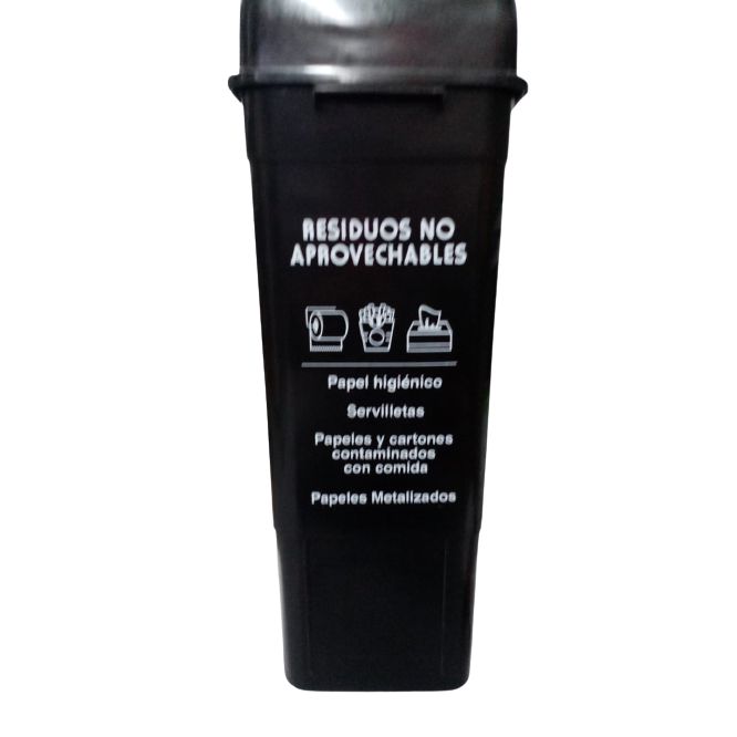 Papelera Vaiven Negra 55L.. Fuller Pinto