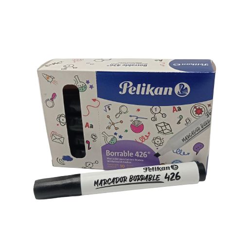 Marcador Seco Borrable Pelikan Negro Ref 426