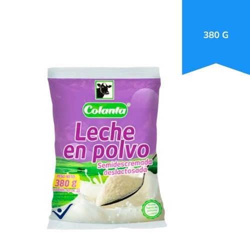 Leche en Polvo Semidescremada Deslactosada 380 g (*)