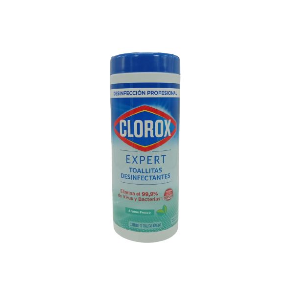 Toallitas Clorox Desinfectantes Expert Pote X30 Unidades
