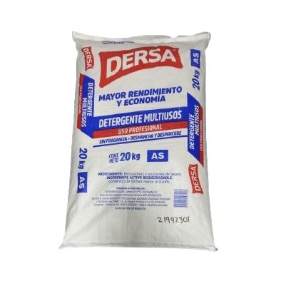 Detergente Dersa En Polvo A Granel 20 Kg