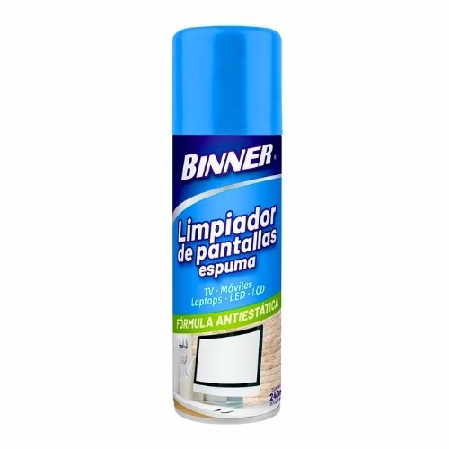Limpiador para Pantallas Espuma Antiestatica 240 ml Binner