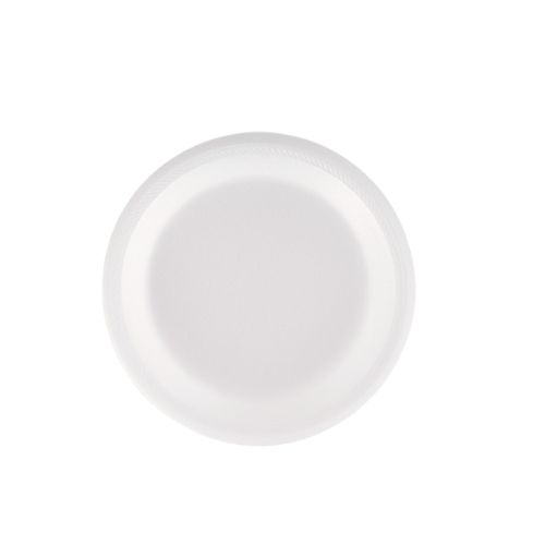 Plato Icopor Desechable Blanco Pando 20 Cms Wau Paq.x20u.