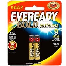 Pila Eveready Gold Alcalina AAA por 2 Unidades
