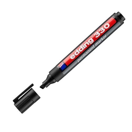 Marcador Permanente Recargable Edding 330 Negro