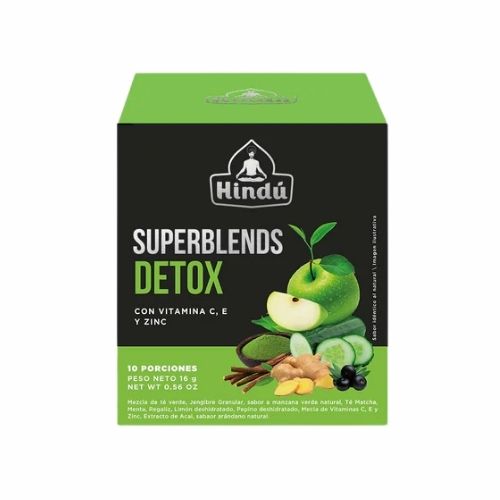 Infusion Hindu Cuidate Superblends Detox Caja por 10 Sobres