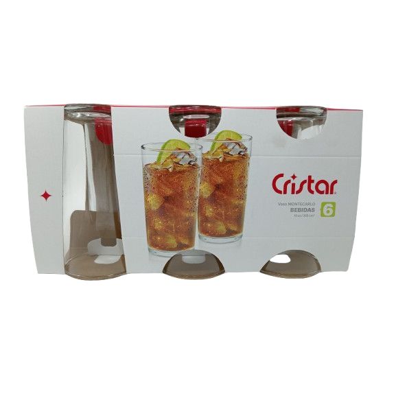 Vaso Cristal x 6u.