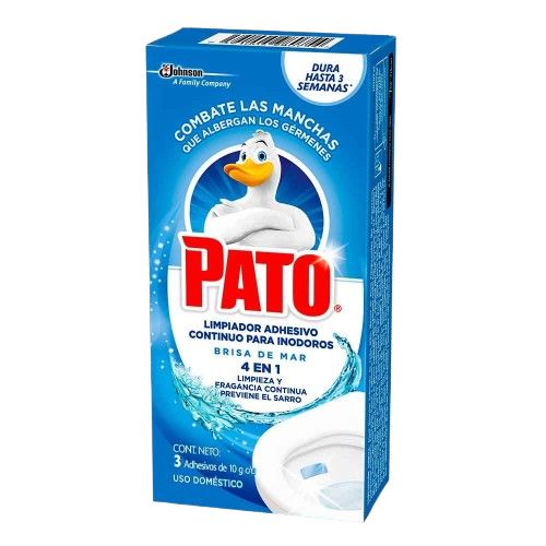 Pato Tanque Limpiador Para Inodoros Adhesivo 10g Brisa De Mar