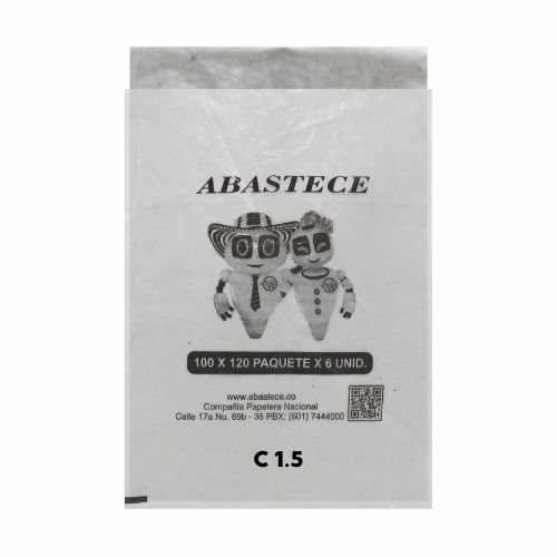 Bolsa Basura 100 x 120 Calibre 1.5 BLANCA Paquete x6u.