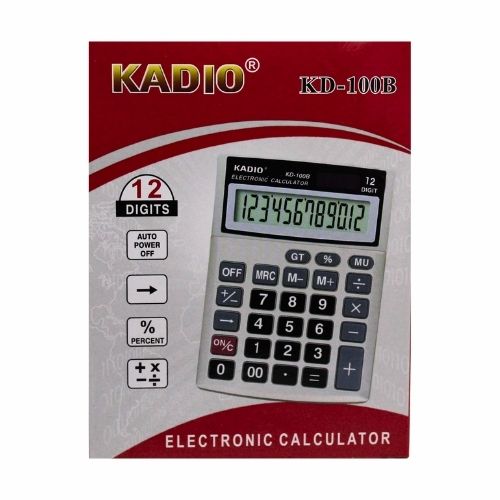 Calculadora Kadio De 12 Digitos Escritorio  Ref :100B