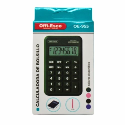 Calculadora Offi-Esco OE -955 8 Digitos 6.2x9.8 cms