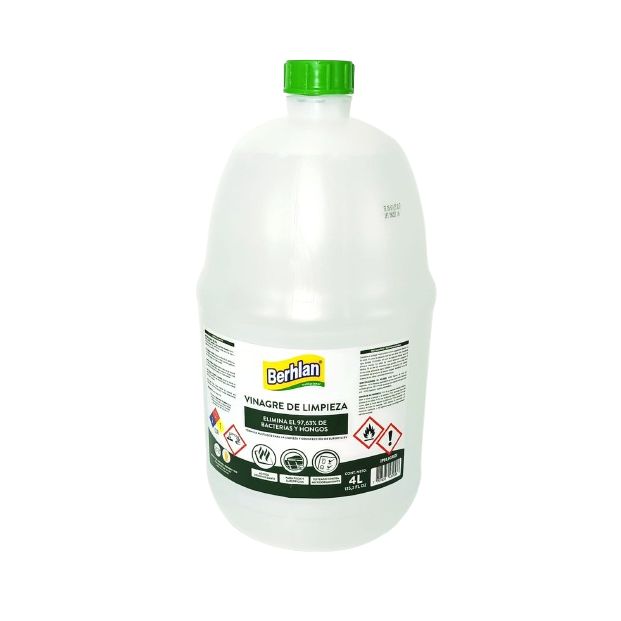 Vinagre Limpiador Multiusos (Acido Acetico) Berhlan 4000Ml Sin Fragancia