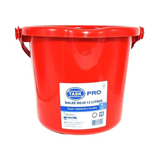 Balde Plastico Rojo Ilko 12 Litros