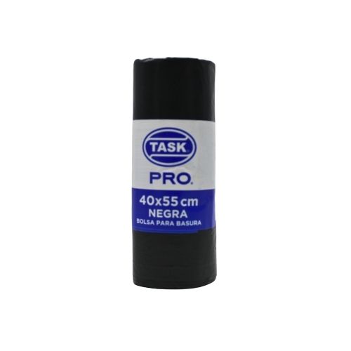 Bolsa Basura Negra 40x55 Cal.1 Rollo X10u. Task Pro