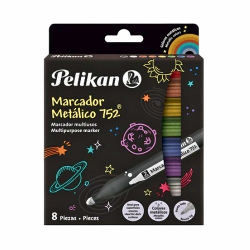 Marcador Deco Metalico Pelikan 752 8 Colores Surtidos