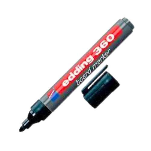 Marcador Recargable Borrable Negro Edding Ref 360