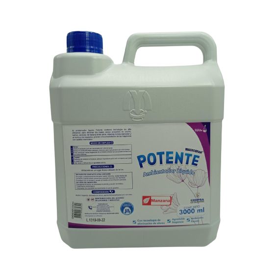 Ambientador Liquido Manzana Potente 3000 Ml