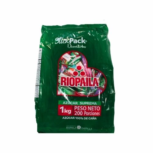 Azucar Riopaila Blanca Suprema Bolsa  x 200 StickPack (=)  Ref: 2008