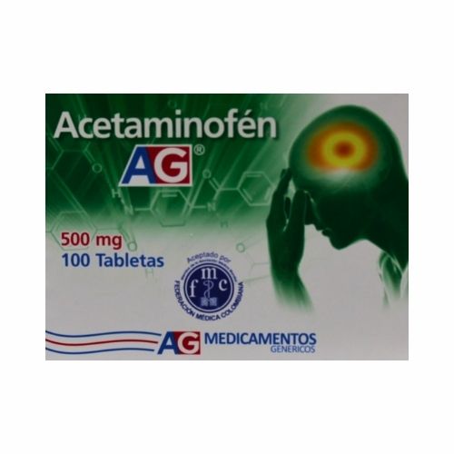 Acetaminofen 500 Mg Caja X100 Tabletas (*)