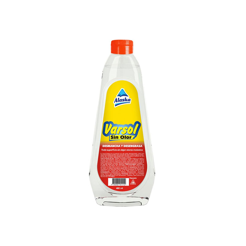 Varsol sin Olor Alaska Desmancha y Desengrasa 460 ml