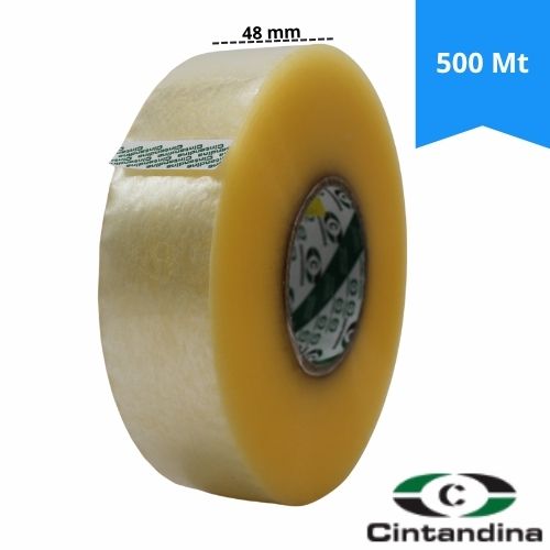 Cinta Adhesiva Empaque Transparente Cintandina 48mm x 500m