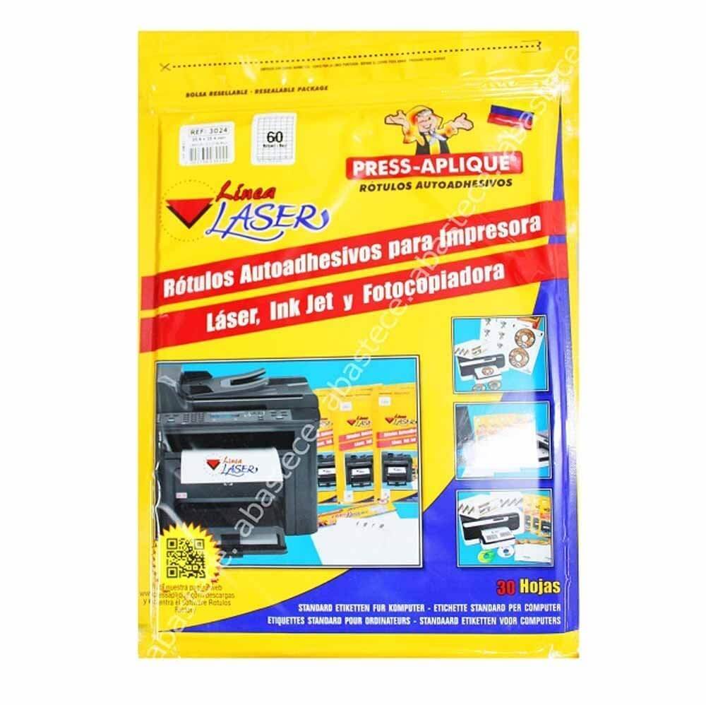 Press Aplique 35.8 X 25.4 X1800u. Carpeta Laser Ref:3024