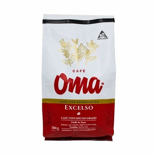 Cafe Oma Excelso En Grano 500 G (=)