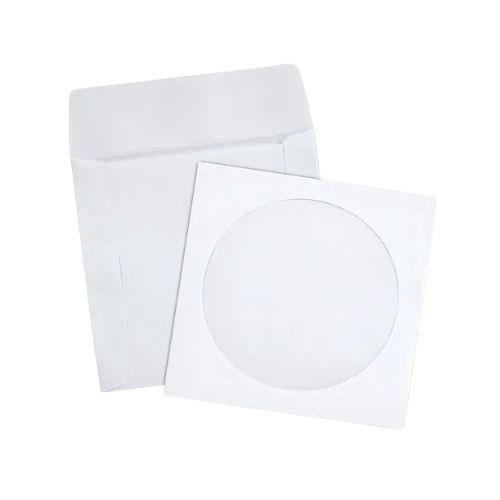 Bolsa de Papel Para CD o DVD con Ventana por Unidad 