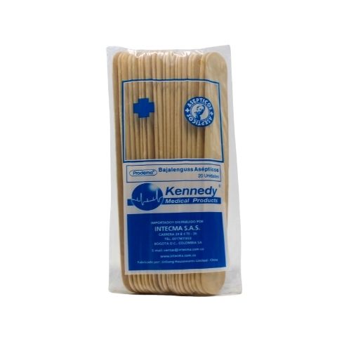 Bajalenguas de Madera Paq.x20u.