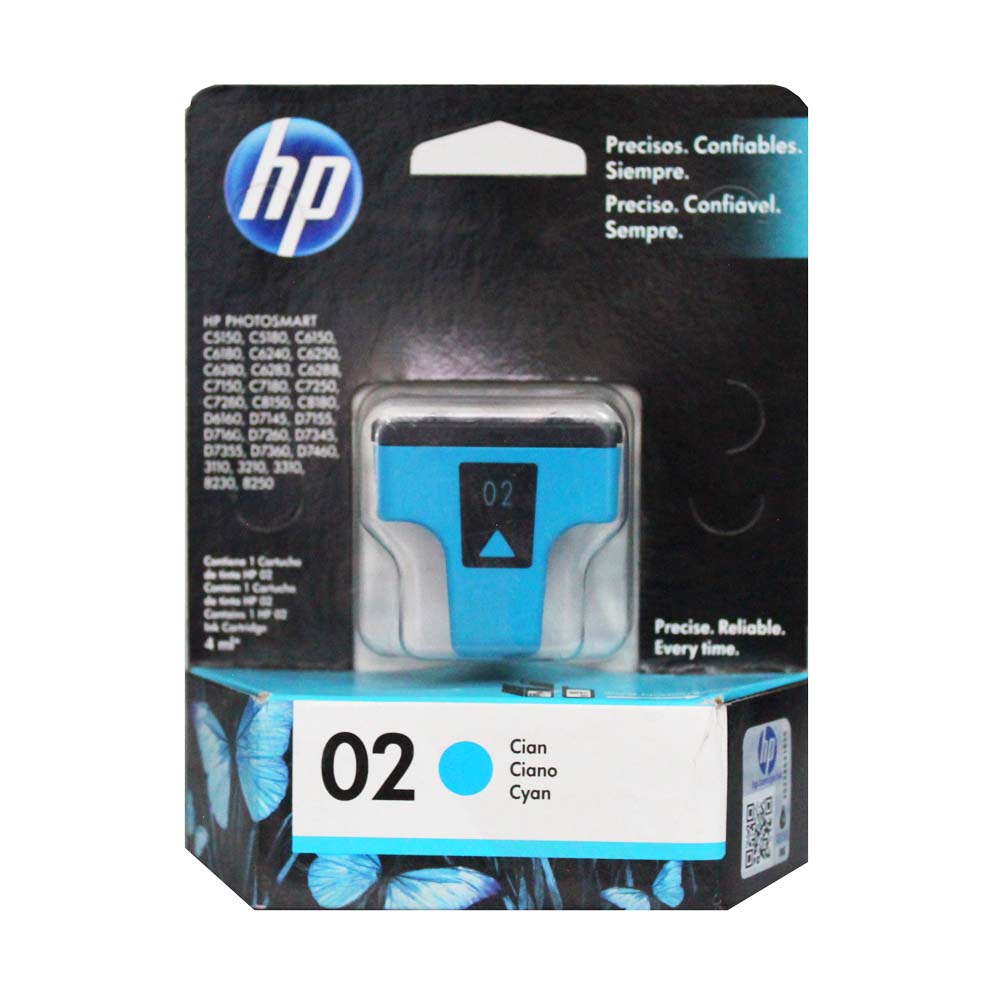 toner hewlett packard 8771 wl cyan no 02