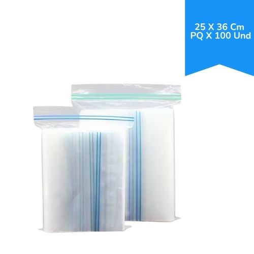 bolsa cierre hermetico 25 x 36 Paq.x100u.