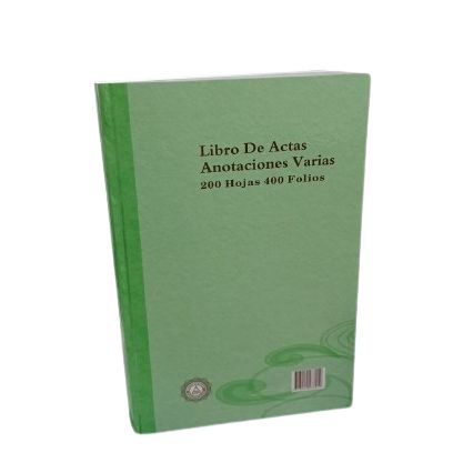Libro de Actas Oficio 400 Folios 200H