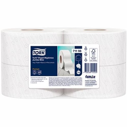 Papel Higienico Familia Jumbo Blanco 4x95m Triple H  Ref: 71198