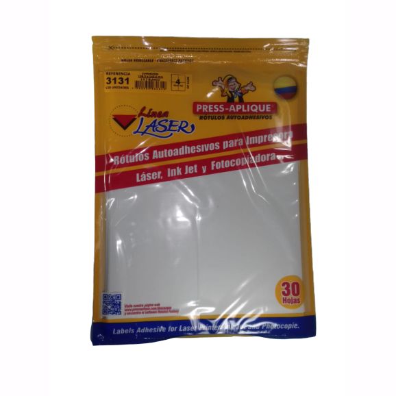 press aplique 108.0 mm x 140.0 mm carpeta laser x120u.ref: 3131