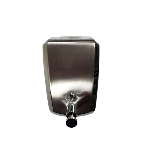 Dispensador Jabon Liq. Vertical En Acero Inoxidable 800ml