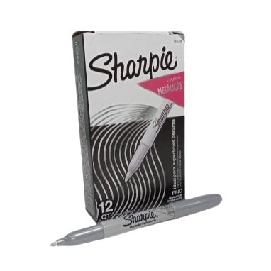Marcador Sharpie Permanente Punta Fina Plateado