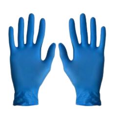 Guante Nitrilo Azul No Esteril Sin Talco Talla S Caja x 100u.