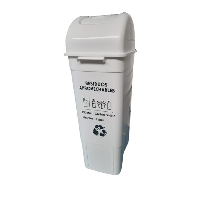 Papelera Vaiven Blanca 55 lts. Fuller Pinto