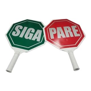 Paleta De Señalizacion PARE Y SIGA De 30 Cms
