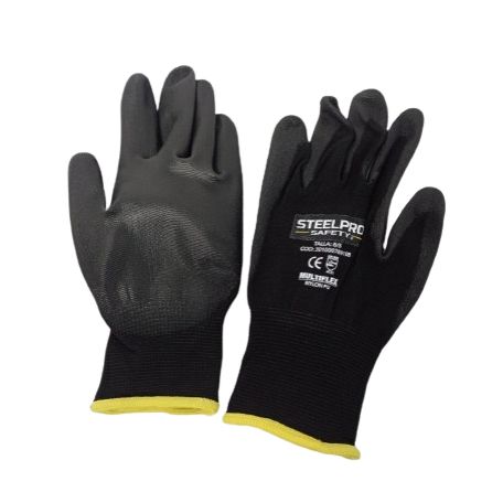 guante nylon poliuretano steelpro talla s / 8