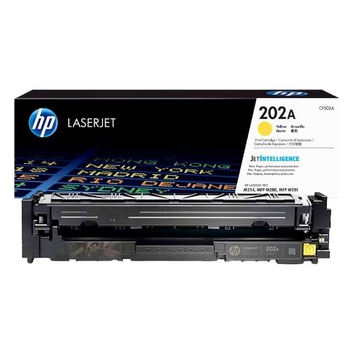Toner Hewlett Packard 202A Yellow  CF502A LASERJET M254/M280