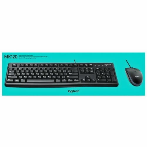 Combo Teclado+Mouse Alambrico USB Logitech Mk120 NP920-004428