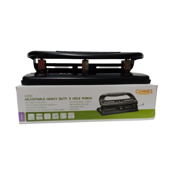 perforadora 3 huecos Genmes  30 hojas Ref: 9631