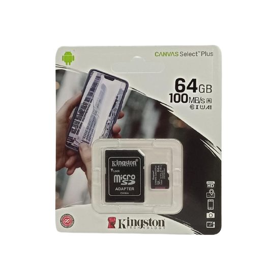 Memoria Micro SD 64GB  Class 10UHS Con Adaptador 