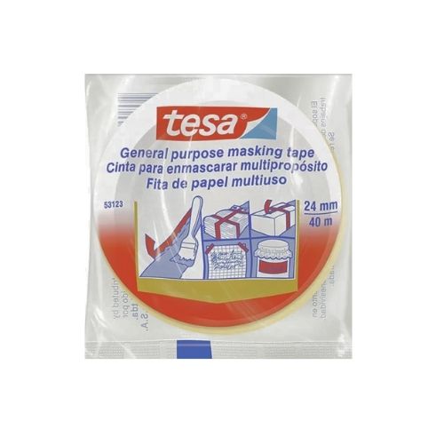 Cinta De Enmascarar Tesa Basica 24mm X 40m